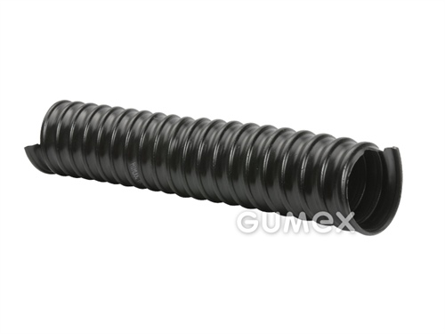 Vzduchotechnická hadica pre sypké látky AIRDUC PUR 351 HT, 32/40mm, 2,245bar/-0,46bar, HT-PUR, -40°C/+125°C (krátkodobo +150°C), čierna